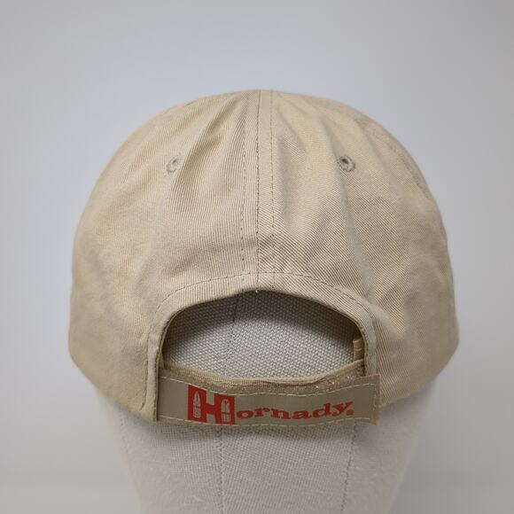 Hornady Strapback Baseball Cap Brown One Size Adjustable Embroidered 6 Panel - Picture 6 of 8